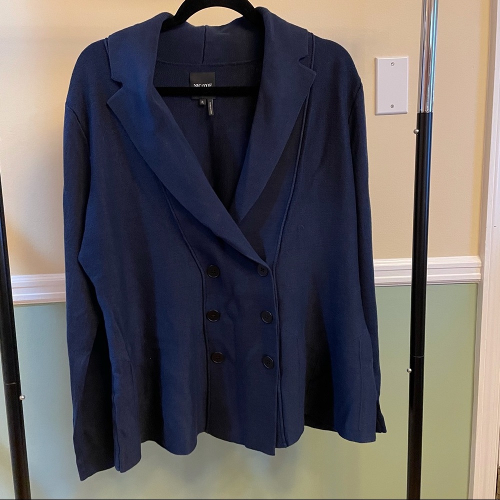 Nic + Zoe Navy Cardigan
